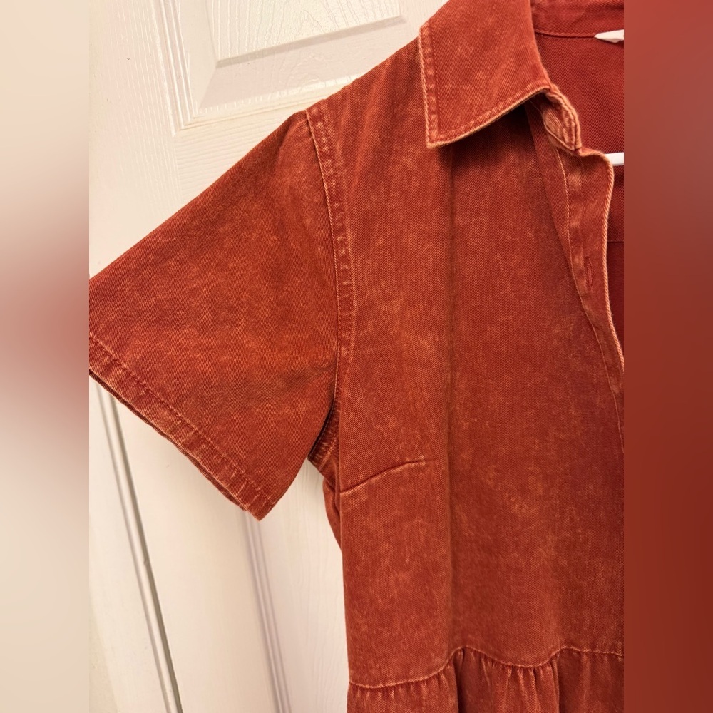Given Kale 100% Cotton Button Up Dress - Picture 4 of 10